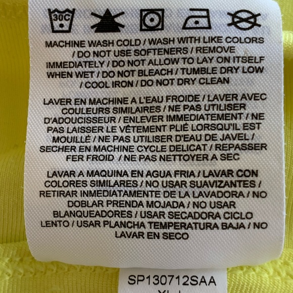 NIKE DRI-FIT BRIGHT YELLOW TENNIS, PICKLEBALL, GOLF SKORT. WOMEN’S SIZE X-LARGE - Picture 6 of 6